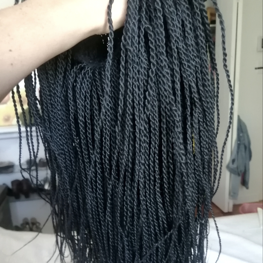 wig with real senegalese hair